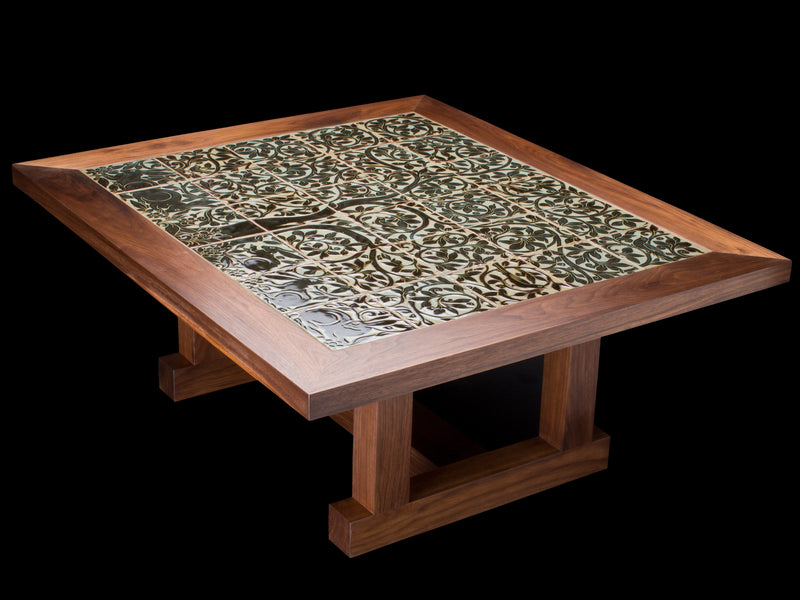 MARCO'S COFFEE TABLE WITH TILE TOP - ShackletonThomas